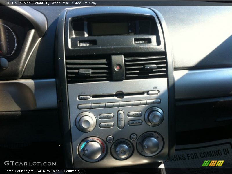 White Pearl / Medium Gray 2011 Mitsubishi Galant FE