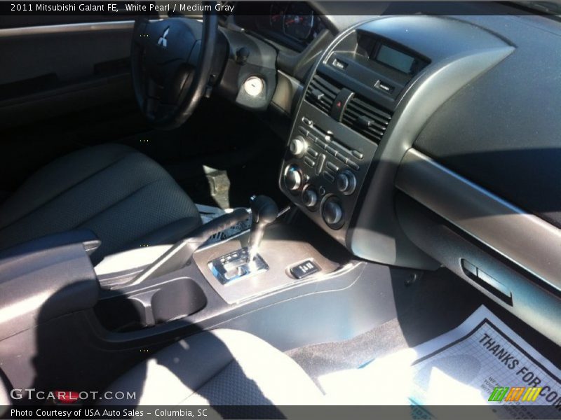 White Pearl / Medium Gray 2011 Mitsubishi Galant FE