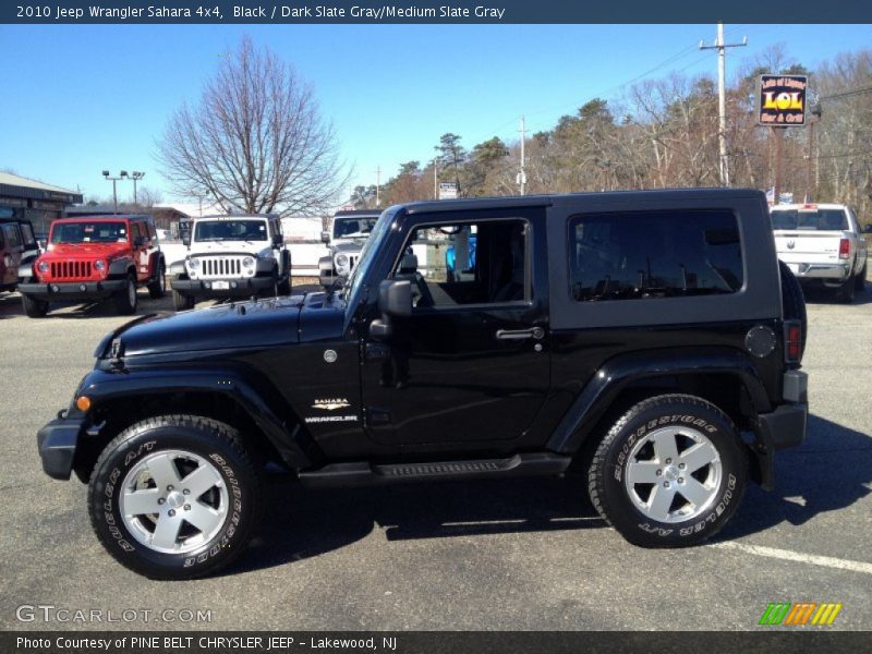 Black / Dark Slate Gray/Medium Slate Gray 2010 Jeep Wrangler Sahara 4x4