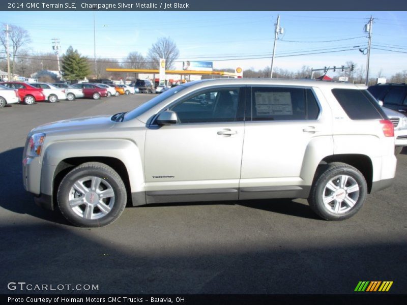 Champagne Silver Metallic / Jet Black 2014 GMC Terrain SLE