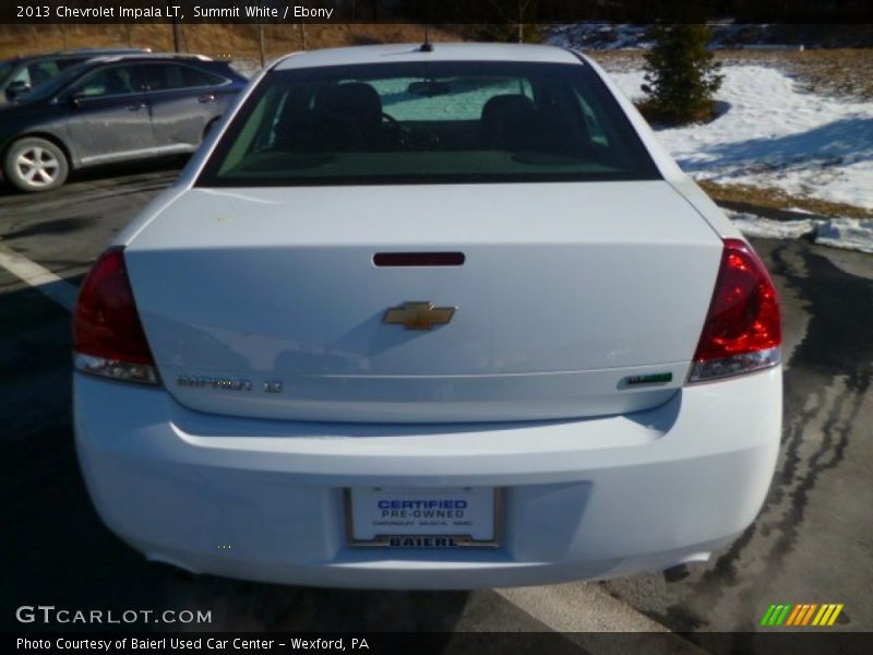 Summit White / Ebony 2013 Chevrolet Impala LT