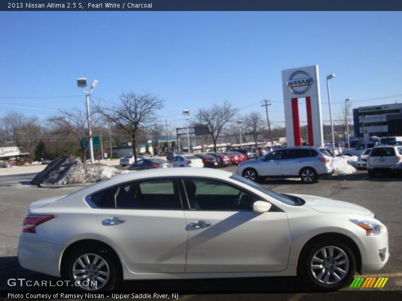 Pearl White / Charcoal 2013 Nissan Altima 2.5 S