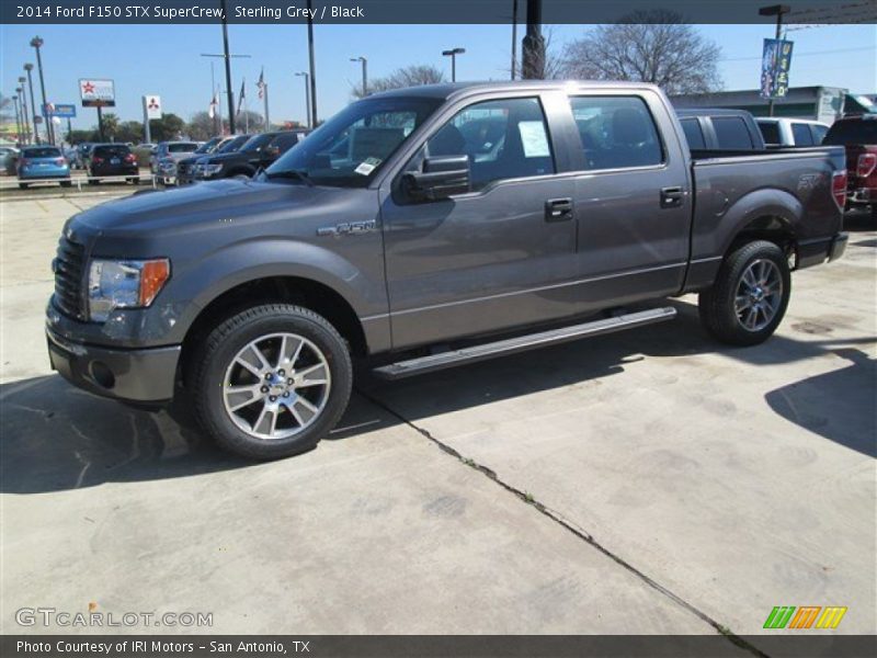 Sterling Grey / Black 2014 Ford F150 STX SuperCrew