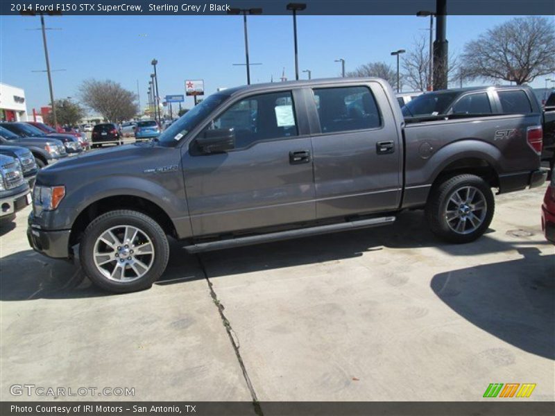 Sterling Grey / Black 2014 Ford F150 STX SuperCrew