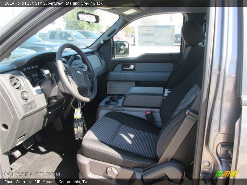 Sterling Grey / Black 2014 Ford F150 STX SuperCrew