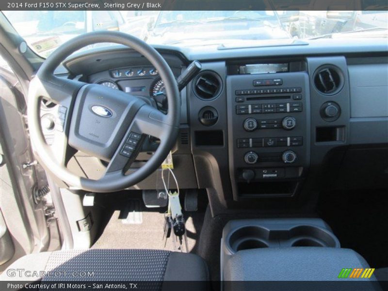 Sterling Grey / Black 2014 Ford F150 STX SuperCrew