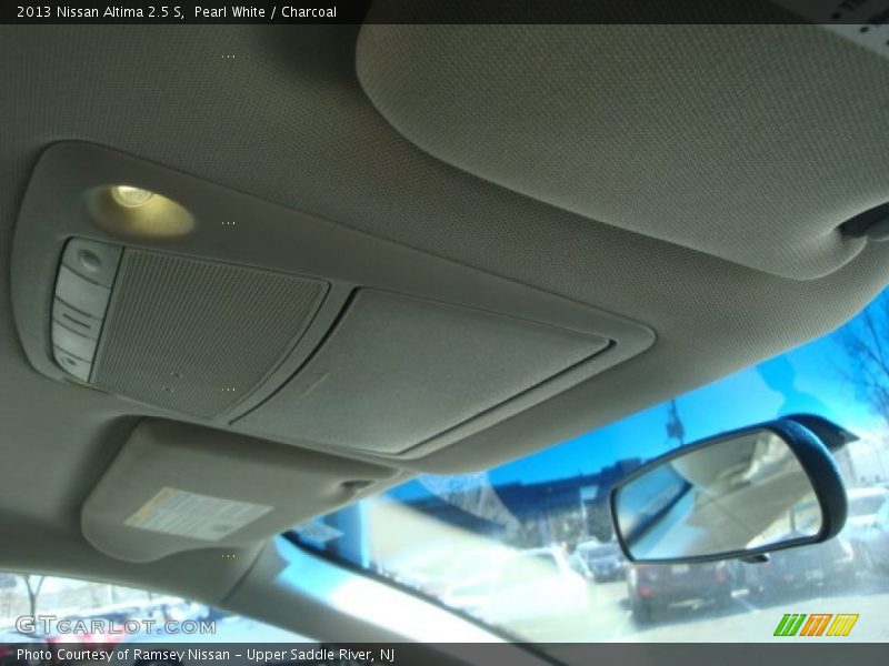 Pearl White / Charcoal 2013 Nissan Altima 2.5 S