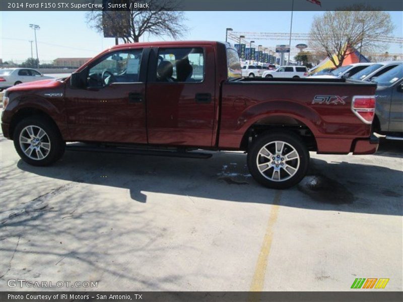 Sunset / Black 2014 Ford F150 STX SuperCrew