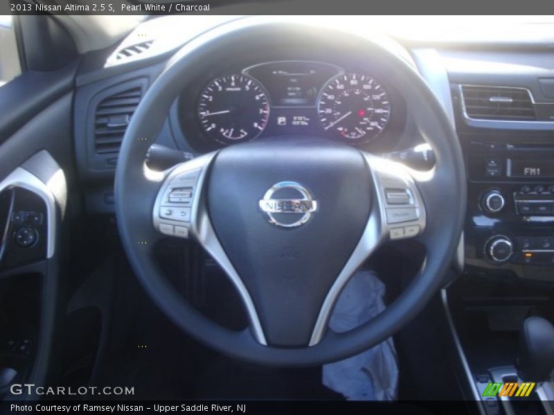 Pearl White / Charcoal 2013 Nissan Altima 2.5 S