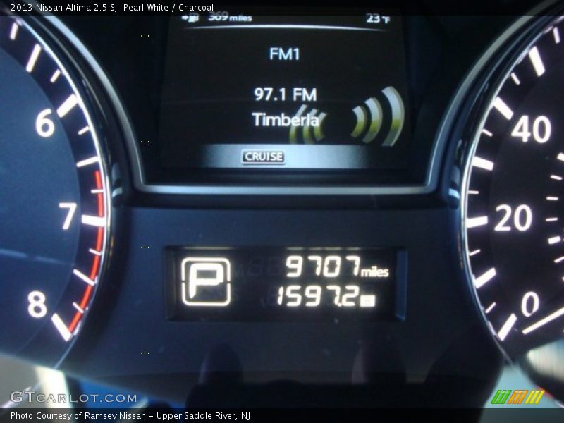 Pearl White / Charcoal 2013 Nissan Altima 2.5 S