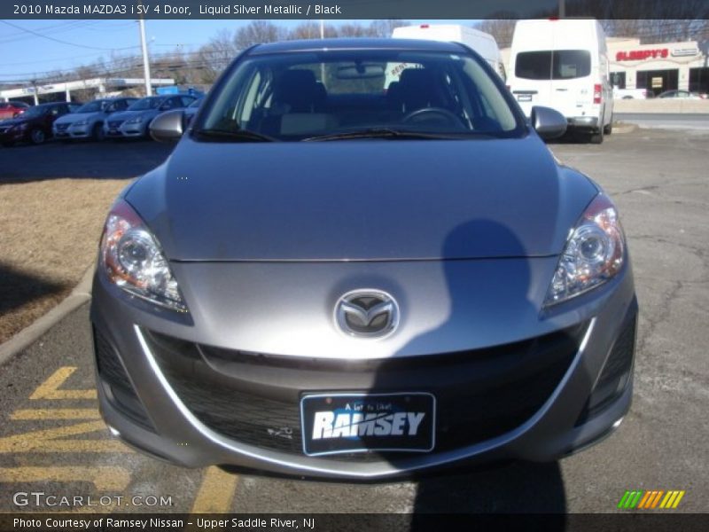 Liquid Silver Metallic / Black 2010 Mazda MAZDA3 i SV 4 Door