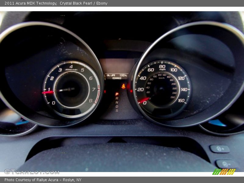 Crystal Black Pearl / Ebony 2011 Acura MDX Technology