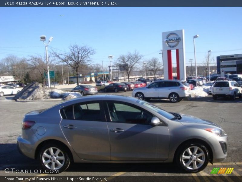 Liquid Silver Metallic / Black 2010 Mazda MAZDA3 i SV 4 Door