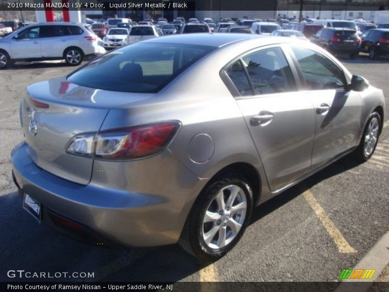 Liquid Silver Metallic / Black 2010 Mazda MAZDA3 i SV 4 Door