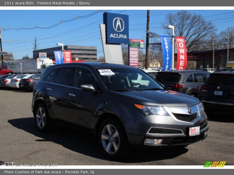 Polished Metal Metallic / Ebony 2011 Acura MDX