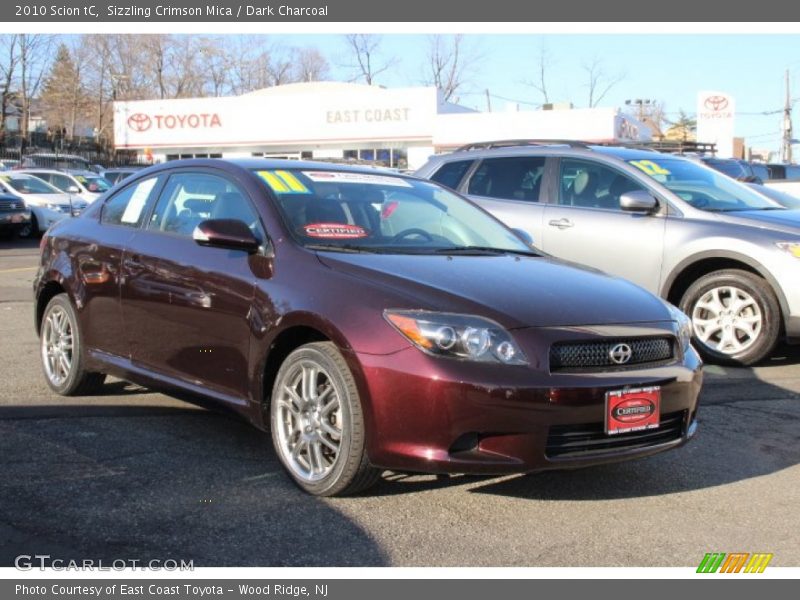 Sizzling Crimson Mica / Dark Charcoal 2010 Scion tC