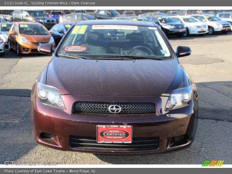 Sizzling Crimson Mica / Dark Charcoal 2010 Scion tC
