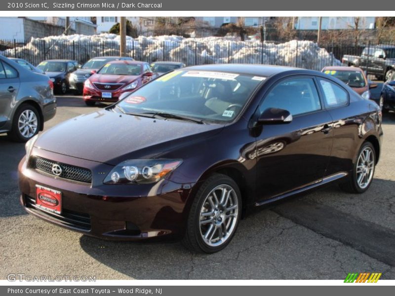 Sizzling Crimson Mica / Dark Charcoal 2010 Scion tC