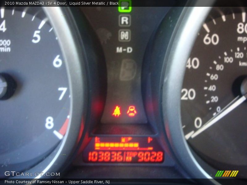 Liquid Silver Metallic / Black 2010 Mazda MAZDA3 i SV 4 Door