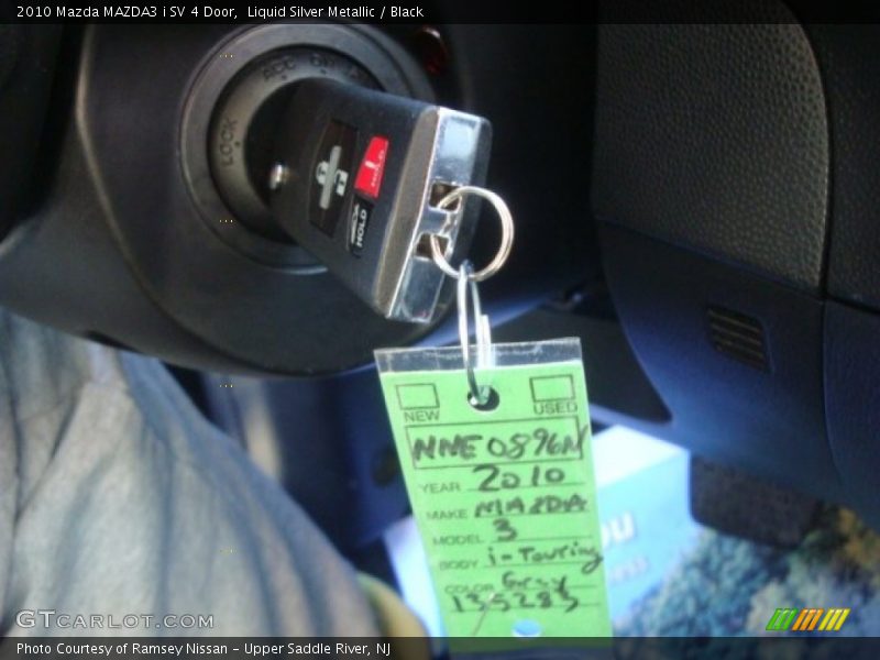 Liquid Silver Metallic / Black 2010 Mazda MAZDA3 i SV 4 Door