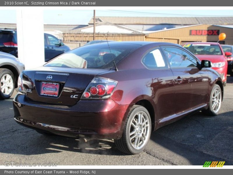 Sizzling Crimson Mica / Dark Charcoal 2010 Scion tC