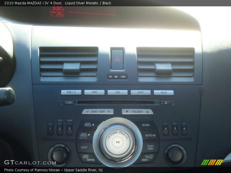 Liquid Silver Metallic / Black 2010 Mazda MAZDA3 i SV 4 Door