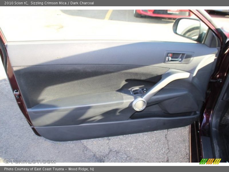 Sizzling Crimson Mica / Dark Charcoal 2010 Scion tC