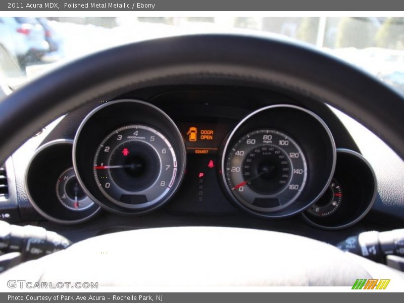 Polished Metal Metallic / Ebony 2011 Acura MDX