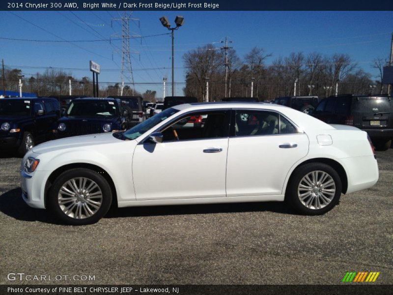 Bright White / Dark Frost Beige/Light Frost Beige 2014 Chrysler 300 AWD