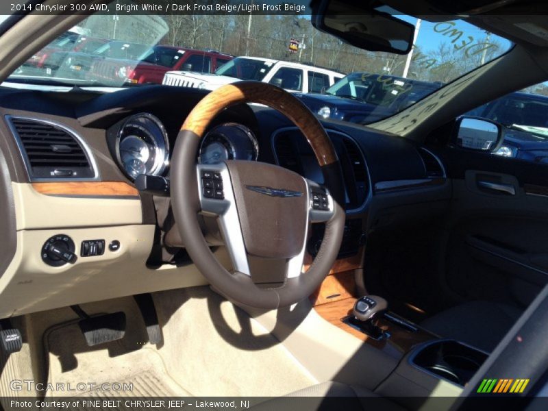 Bright White / Dark Frost Beige/Light Frost Beige 2014 Chrysler 300 AWD