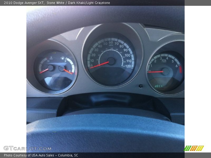 Stone White / Dark Khaki/Light Graystone 2010 Dodge Avenger SXT