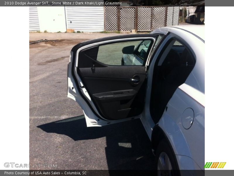 Stone White / Dark Khaki/Light Graystone 2010 Dodge Avenger SXT