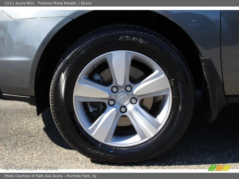 Polished Metal Metallic / Ebony 2011 Acura MDX