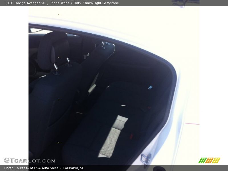 Stone White / Dark Khaki/Light Graystone 2010 Dodge Avenger SXT