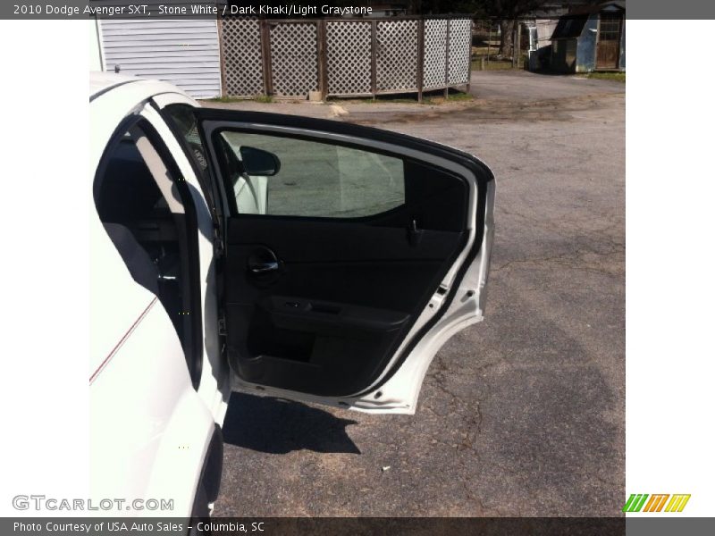 Stone White / Dark Khaki/Light Graystone 2010 Dodge Avenger SXT