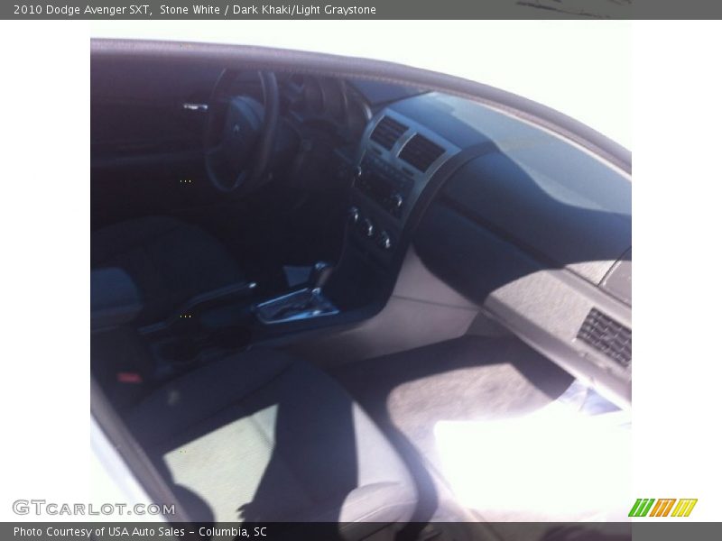 Stone White / Dark Khaki/Light Graystone 2010 Dodge Avenger SXT