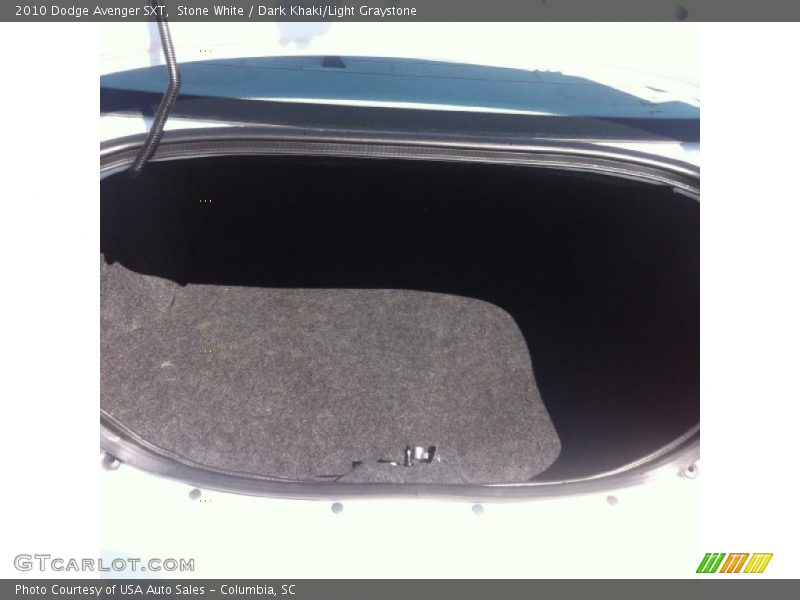 Stone White / Dark Khaki/Light Graystone 2010 Dodge Avenger SXT