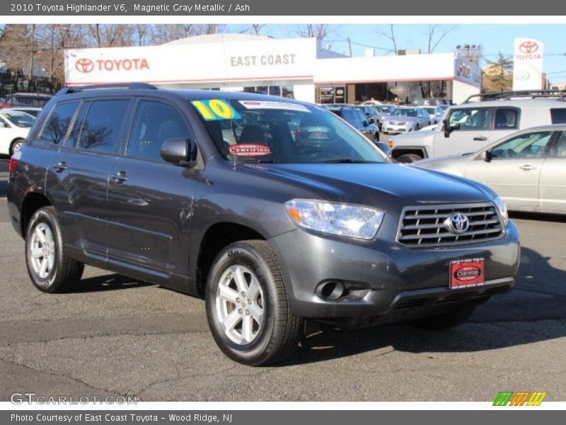 Magnetic Gray Metallic / Ash 2010 Toyota Highlander V6