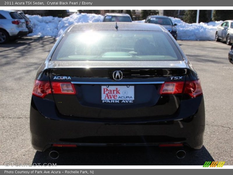 Crystal Black Pearl / Ebony 2011 Acura TSX Sedan