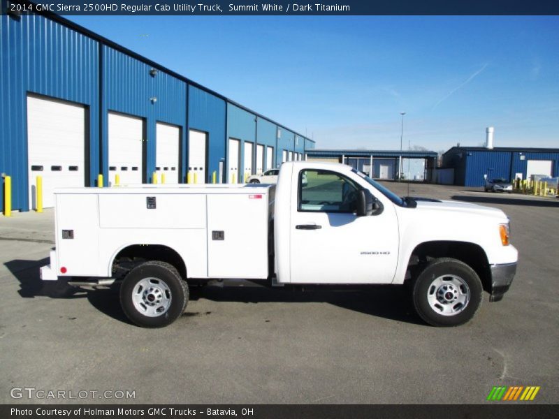 Summit White / Dark Titanium 2014 GMC Sierra 2500HD Regular Cab Utility Truck