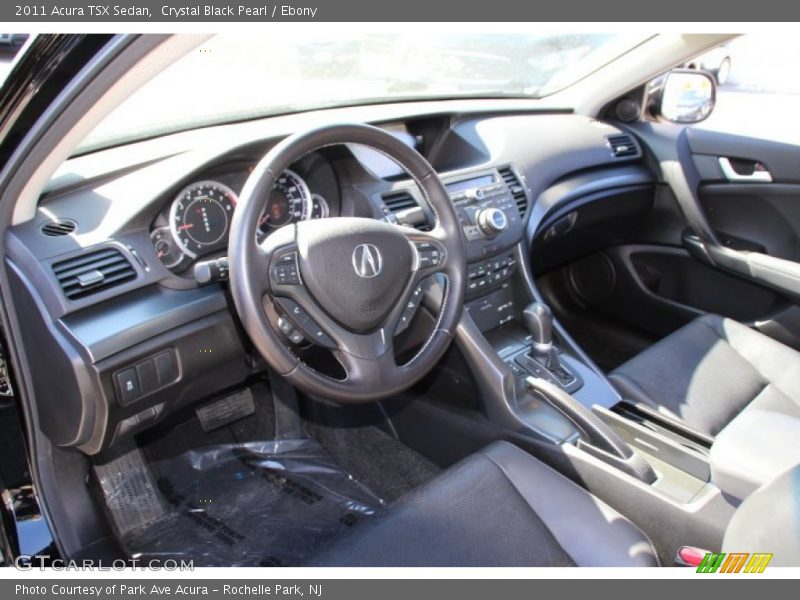 Crystal Black Pearl / Ebony 2011 Acura TSX Sedan