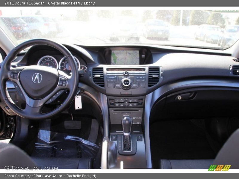 Crystal Black Pearl / Ebony 2011 Acura TSX Sedan