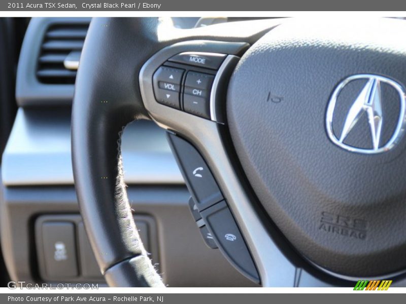 Crystal Black Pearl / Ebony 2011 Acura TSX Sedan