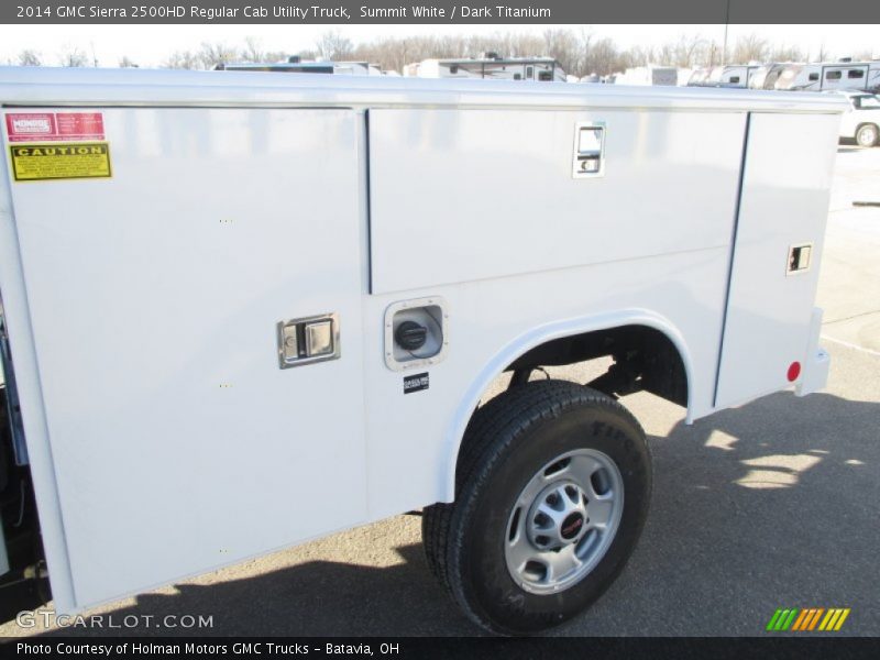 Summit White / Dark Titanium 2014 GMC Sierra 2500HD Regular Cab Utility Truck