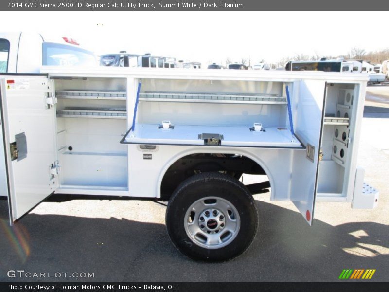Summit White / Dark Titanium 2014 GMC Sierra 2500HD Regular Cab Utility Truck