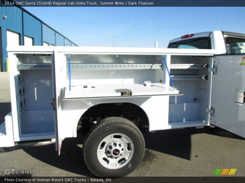 Summit White / Dark Titanium 2014 GMC Sierra 2500HD Regular Cab Utility Truck