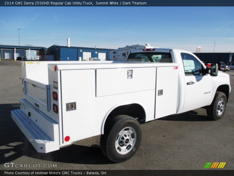 Summit White / Dark Titanium 2014 GMC Sierra 2500HD Regular Cab Utility Truck