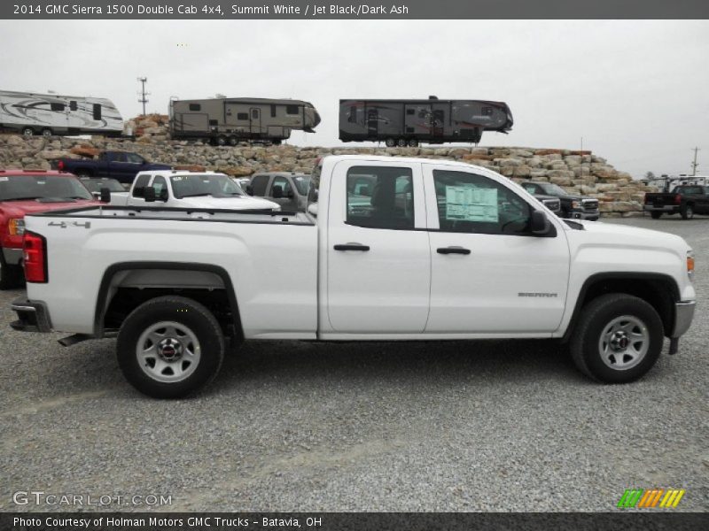Summit White / Jet Black/Dark Ash 2014 GMC Sierra 1500 Double Cab 4x4