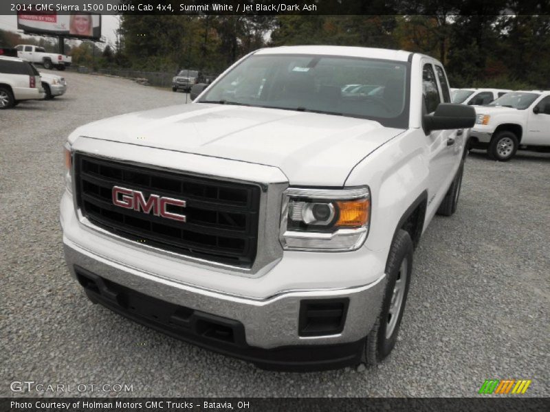 Summit White / Jet Black/Dark Ash 2014 GMC Sierra 1500 Double Cab 4x4