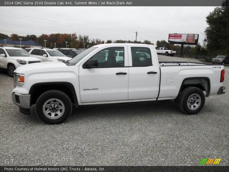 Summit White / Jet Black/Dark Ash 2014 GMC Sierra 1500 Double Cab 4x4